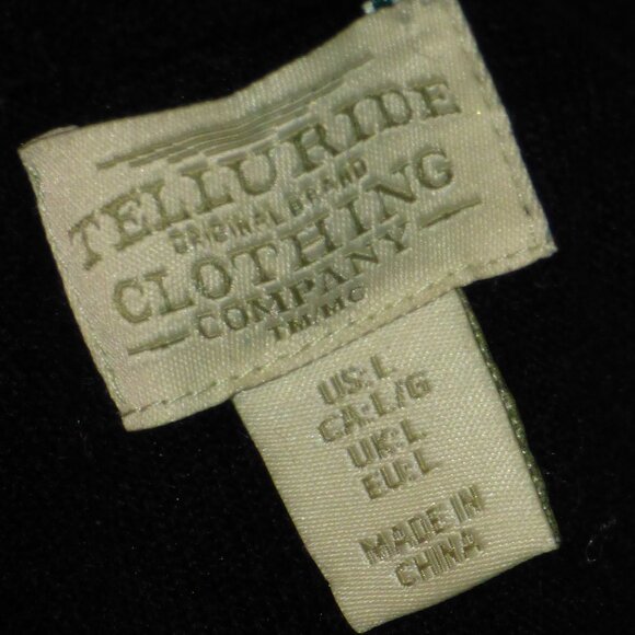 Telluride Black / Gray long cardigan sz L - Picture 13 of 16